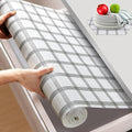 Beautysaid Shelf and Drawer Liner for Kitchen Cabinet, Non Adhesive Non Slip Shelf Paper Waterproof Washable Thickened for Dresser Pantry Shelve Bathroom Protector Liner(Plaid,23.6 in x 30 FT) by Beautysaid
