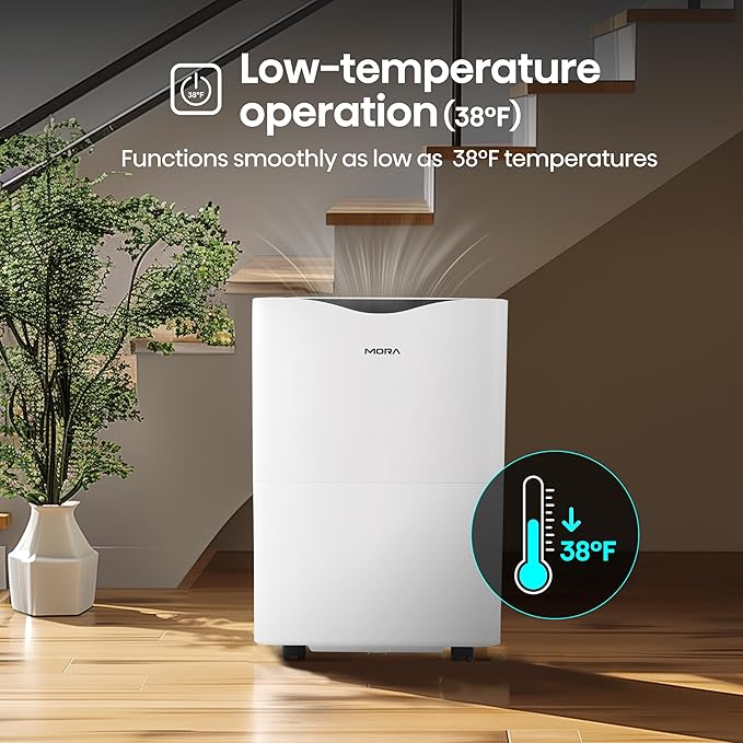 Mora Mora by Hisense 35 Pint Dehumidifier, for Space upto 3,000 Sq. Ft at Home, in Basements and Large Rooms, Energy Star, Quiet Operation,Filter Indicator with Washable Filter, 2 Years Warranty - Image 9