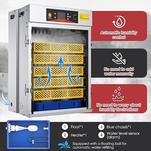 Egg Incubator with Automatic Egg Turning and Humidity Control 400 pcs,HHPPL Nurture Right 360 Incubator,More efficient incubators for Hatching Eggs,Hatching Chicken Duck Quail Bird - Image 3