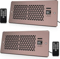 Register Booster Fan for 4" x 10" Register Holes with Remote Control and Thermostat, 10-Speeds AC Vent Booster - Improves Heating&Cooling Airflow, Quiet Air Duct Fan for Wall, Bronze, 2-Pack by MATULSA