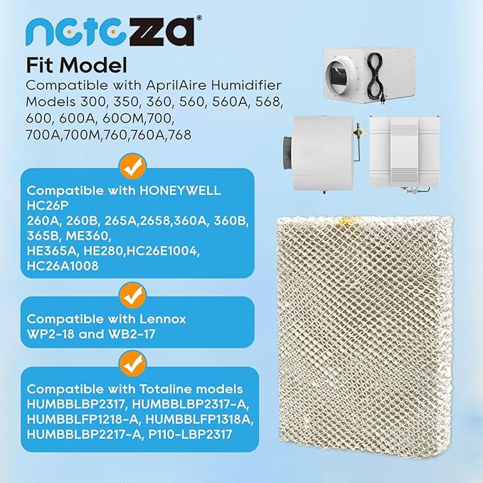 3 Pack 35 Water Panel Humidifier Replacement Filter Made of Aluminum Mesh Compatible with AprilAire 35 350, 360, 560, 560A, 568, 600, 700, 760, 760A, 768 - Image 2