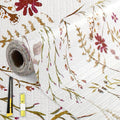 FINNEZ Shelf and Drawer Liner 17in x 10FT with Cutting Tool, Non Slip Non Adhesive Drawer Liners for Kitchen Cabinets, Waterproof Floral Cabinet Liner for Shelves, Refrigerator by FINNEZ