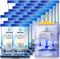 Dry & Dry Premium Moisture Absorbers Dehumidifiers for Home, Basement, Bedroom, Small Dehumidifiers - Moisture Absorber - Blue & White (25 Pack) 7 ounce by DryDry