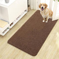 OLANLY Dog Door Mat for Muddy Paws 44x24, Absorbs Moisture and Dirt, Absorbent Non-Slip Washable Doormat, Quick Dry Chenille Mud Mat for Dogs, Entry Indoor Entryway Carpet for Inside Floor, Mocha by OLANLY