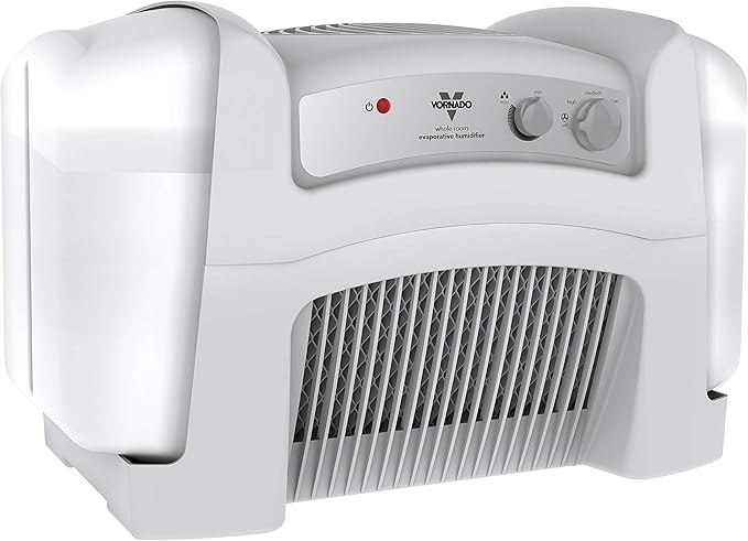 Vornado Evap40 4-Gallon Evaporative Humidifier, Adjustable Humidistat, 3 Speed Settings, Coverage up to 1,000 sqft, 4-Gallon Output (24 Hrs), Dual Tank, Perfect for Home, Bedroom, and Large Spaces by Vornado