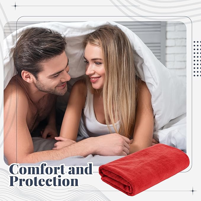 1 Pcs Couples Waterproof Mat 54 x 34 in Lover Reusable Stainproof Blanket Quiet Easy Use Mattress Protector for Adult Multi Functional Bed Sheet Couple Messy Play Pleasure Comfort (Red) - Image 6