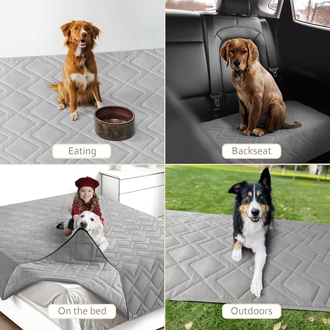 Moonsea Waterproof Couch Cover for Dogs Antislip Washable Blanket Bed Cover Pet Sofa Couch Furniture Protector Cover for Kids Children Dog Cat(30" X 70") - Image 6