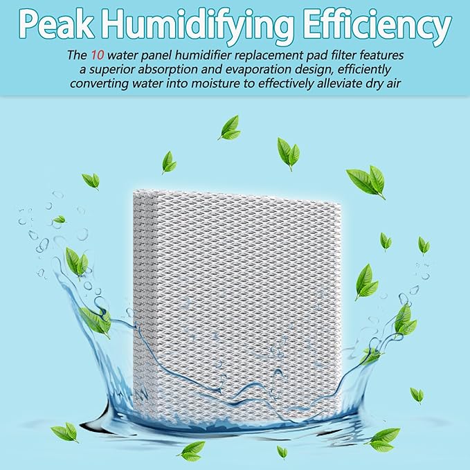 10 Water Panel Humidifier Replacement Pad Filter Compatible with AprilAire Whole-House Humidifier Models 110, 220, 500, 500A, 500M, 550, 550A, 558, Compatible with Honeywell HC22P Humidifier (3 Pack) - Image 4