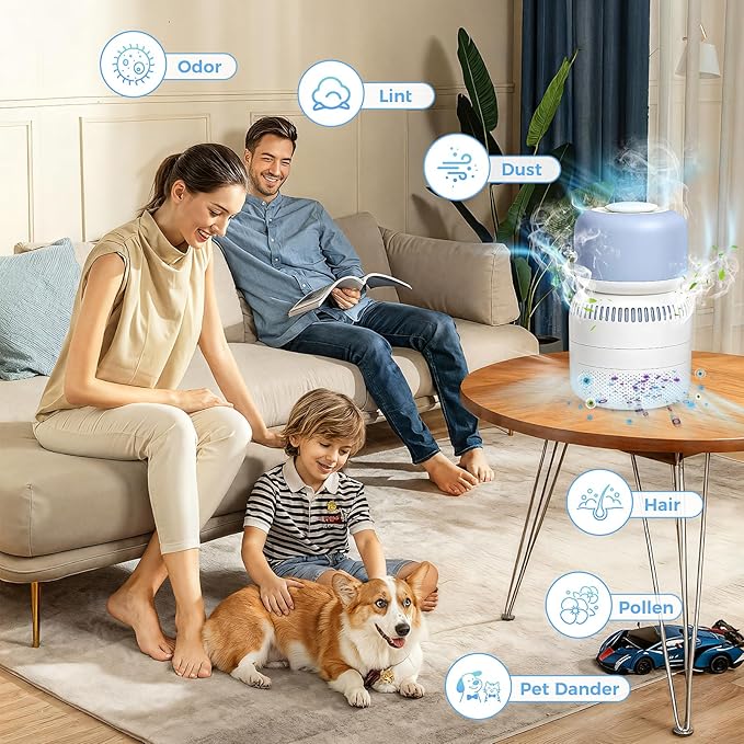 3 Pack Replacement Wick Filter Compatible with LEVOIT Sprout Evaporative Humidifier for Bedroom Baby with Dual Filters for Air & Water. Model LEH-B381S. - Image 7