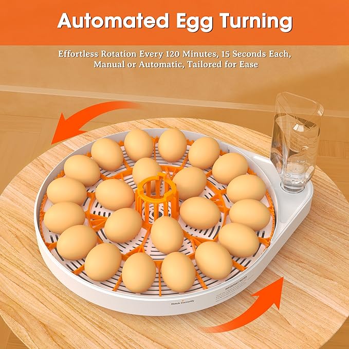 Incubators for Hatching Eggs, 22 Eggs Smart Incubator with Automatic Egg Turning and Humidity Control, Automatic Water Adding for Hatching Chicken, Duck, Quail Goose [2025 Upgrade] - Image 6