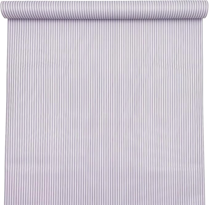 Yifely Blue White Stripes Shelf Liner Drawer Units Decor Sticker Self-Adhesive Furnitures Decor Paper 17.7 Inch by 9.8 Feet - Image 2