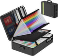 Fireproof Document Bag, Insulated File Box with Lock, Important Document Organizer with Waterproof Zipper, 13 Pockets Portable Soft Safe Storage Home Travel Office for Letter/A4 Files by JIHOX