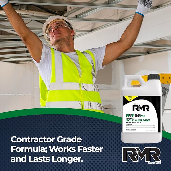RMR-86 Pro Instant Mold Stain & Mildew Stain Remover - Contractor Grade Cleaning Solution, Professional Quality Formula, Odor Removal, 2.5 Gallon, 2 Pack - Image 2