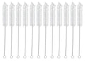 EISCO 12PK Bristle Cleaning Brushes with Fan-Shaped Ends, 9" - Twisted Stainless Steel Wire Handle - Ideal for 0.6" - 0.8" Diameter Tubes, Bottles, Flasks, Cylinders, Jars, Vases, Cups by EiscoLabs