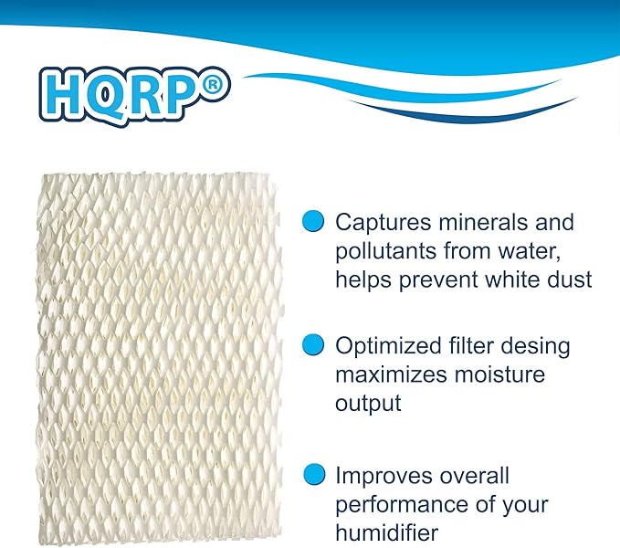 HQRP 2-Pack Wick Filter Compatible with Honeywell HCM750, HCM-750B, HCM750B, HCM-750-TGT, HCM750TGT Humidifiers, Replacement for HAC-700, HAC-700PDQ, HAC700PDQV1 Filter B - Image 3