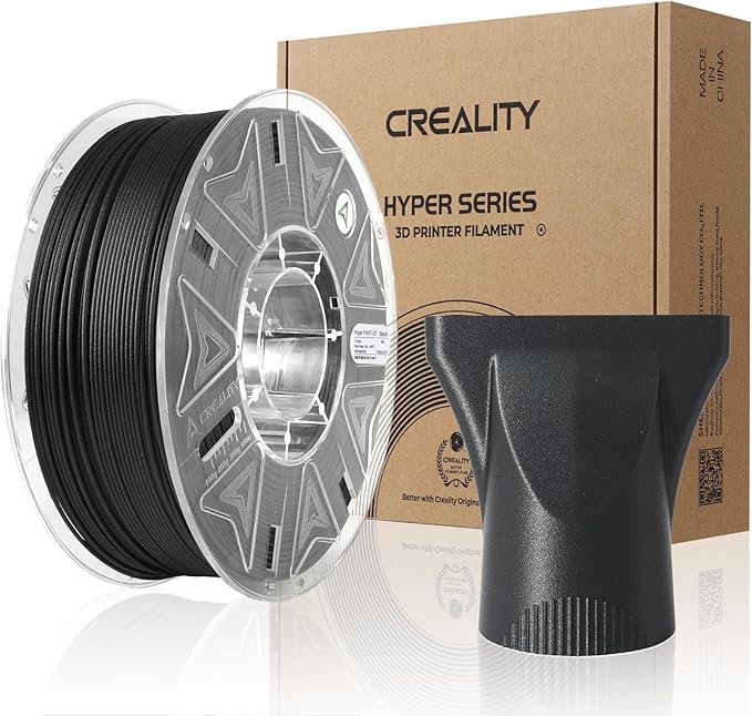 Creality Hyper PAHT-CF 3D Printing Filament 1.75mm, Carbon Fiber Reinforced Nylon High Temp Filament, High-Performance, Corrosion Resistance 2.2LB/Spool for Most 3D Printers by Creality