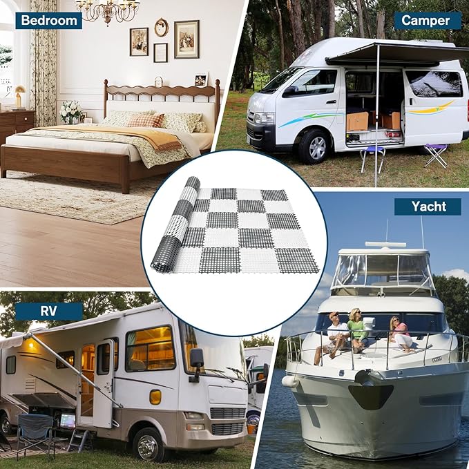 LILXIU Plastic Mattress Underlay 82.6 X 70.8 Inch RV Mattress Underlay Moisture Barrier Queen Size Under Mattress Ventilation for RV Boat Camper - Image 7