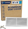30x10 Inch (Duct Opening) Air Return Vent Cover Decorative – Premium Aluminum AC Vent Cover for Ceiling & Wall, Rustproof Grille, Ideal for Home HVAC Grille, Durable & Easy to Install by ACLAMINAIRE by LAMINAIRE