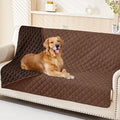 Smiry Waterproof Dog Bed Cover Pet Blanket, Soft Washable Dog Blanket for Furniture Bed Couch Sofa Reversible, Checkered (68"x82", Brown/Chocolate) by Smiry