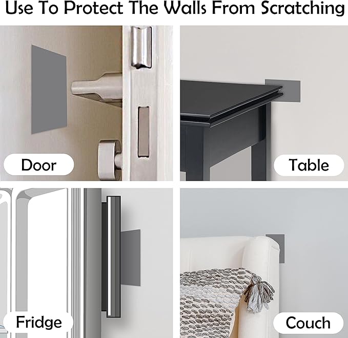 Rubber Bond Self-Adhesive Rubber Wall Outlet Cover Plate 5 Pack - Easy to Apply Peel & Stick Drywall Hole Patch - 5x3 Inch Screwless Blank Wall Plate Cover - Premium Rubber Wall Hole Cover (Grey) - Image 6