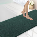 Smiry Luxury Chenille Bathroom Rugs 70x24, Extra Soft and Absorbent Shaggy Bath Mat, Machine Washable, Non-Slip Plush Carpet Runner for Tub, Shower, and Floor, Home Decor Accessories, Green by Smiry