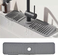 STARGAZ Silicone Faucet Mat for Kitchen Sink,Faucet Draining Mat,Sink Back Splash Guard,Kitchen Rubber Mat,Bathroom Sink Faucet Mat,Soap Dish,Silicone Sink Protector(Grey, 24”×5.5”) by Unknown