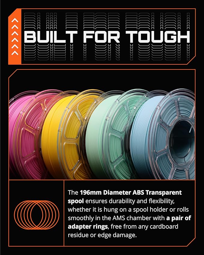 R3D PLA Filament 1.75mm, 0-370 mm/s High Speed PLA Printing, Dimensional Accuracy +/- 0.02mm, 1KG (2.2lbs) Clear Plastic Spool 3D Printer Filament (Matte Ash Grey) - Image 5