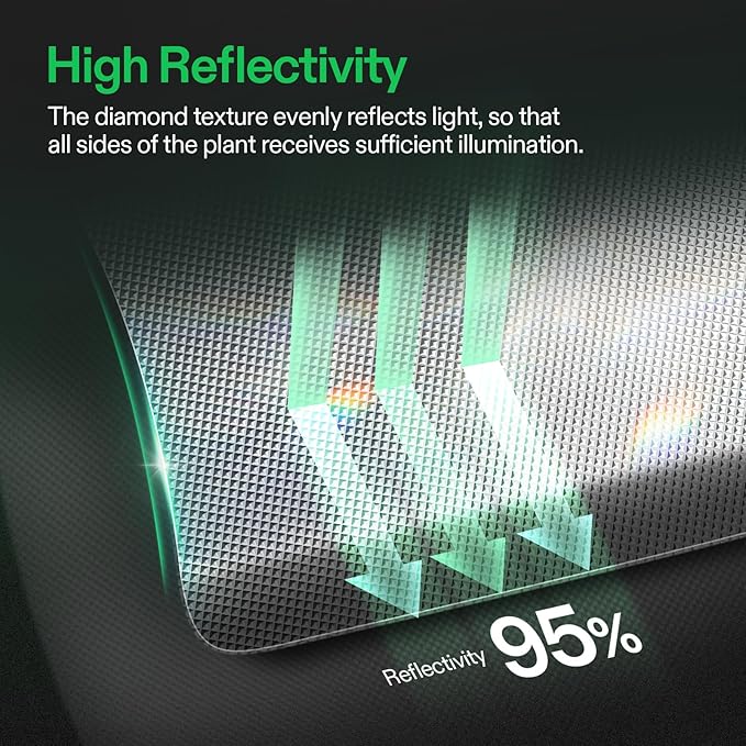 VIVOSUN 6 Mil Mylar Film Roll, 4 ft. x 50 ft. Diamond Film Foil Roll, Heavy-Duty Reflective Film for Grow Tent, Warm House, and Grow Room (50 ft.) (Pack of 2) - Image 2