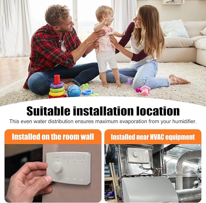 4655 Manual Whole House Humidifiers/Wall Mounted Humidifier Control Humidistat For AprilAire Manual Humidifier Whole House,24VAC - Image 4