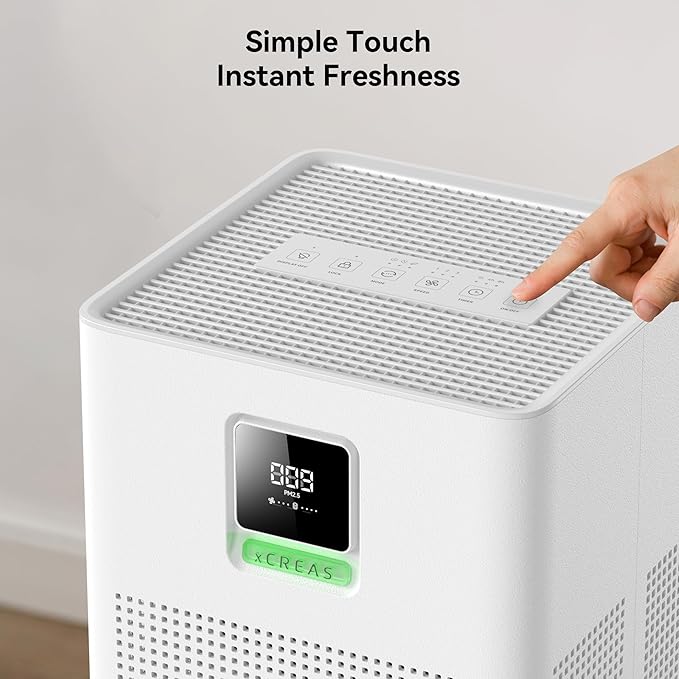 Air purifier for Home Bedroom Up to 1937ft², HEPA 13 Air Filter with Washable Coarse Filter for Pets Pollen Odor, Eco/Auto/Sleep Mode Air Purifier with Essential Oil Diffuser - Image 8