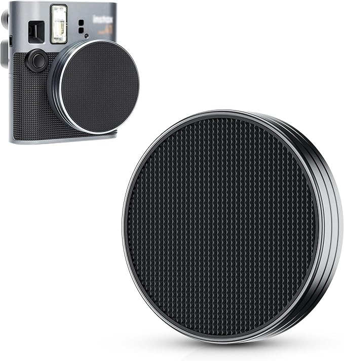 Metallic-Like Lens Cap for Fujifilm Insta Mini 41,Aluminum Anti-Dust Anti-Scratches Lightweight Camera Lens Cover with Soft EVA Interior, Accessories for Fuji Mini 41 Lens Protection Cover by JJC
