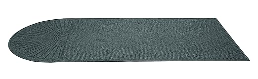 Guardian EcoGuard Diamond w/Single Fan Indoor Wiper Floor Mat, Recycled Plactic and Rubber, 4'x8', Charcoal Black - Image 9