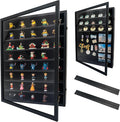 18*24 Large Black Shadow Box Frame with Removable Shelves,Shadow Boxes Display Cases for Small collectables，Deep Memory Box Display Case Trinket Shelf for Collection，Coins，Miniatures Figures by Unknown