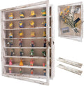 Shadow Boxes Display Cases 16x20 with Removable Shelves, 2.2 Inch White Deep Shadow Box Frame for Keepsake Collectibles, Coins Military Medals Pins Wedding Flowers by Unknown