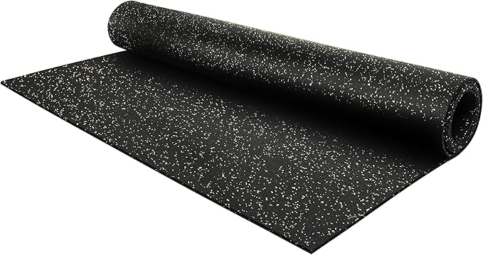 Flooring Inc's 1/4" Thick Tough Rubber Flooring Roll | Flexible Recycled Rubber Floor Mats for Home Gym | Heavy Duty Rubber Mat for Home Gyms, Sheds, Horse Stall Mat or Trailer by IncStores