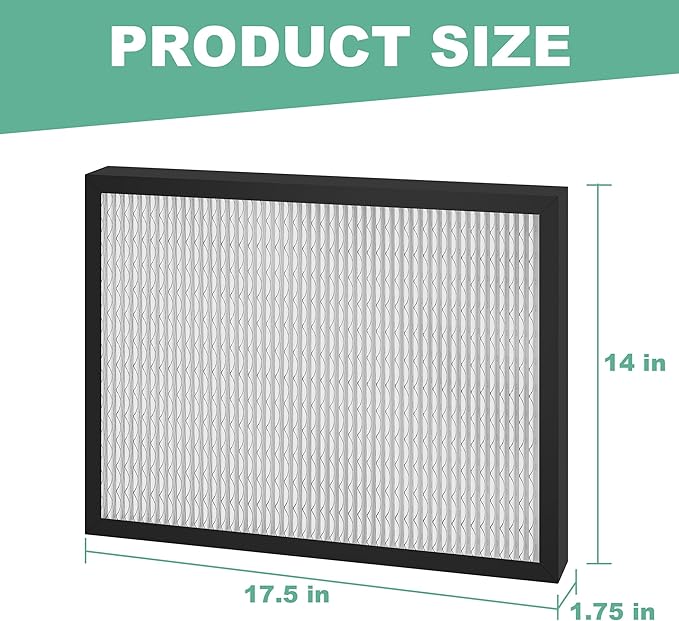 14 x 17.5 x1.75 MERV 13 Replacement Dehumidifier Filter Compatible with Santa Fe Advance90, Advance100, Advance120, Honeywell DR90 & DR120 dehumidifier Models, （4 Pack） - Image 2