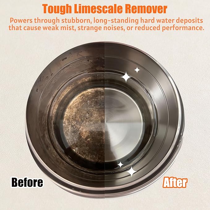 xcivi 10 Pack Descaling Powder for Livatro Stainless Steel Warm Mist Humidifier, Descalers for Humidifiers, Kettles & Distillers, Descaler Citric Acid Cleaner for Warm Mist Humidifier - Image 2