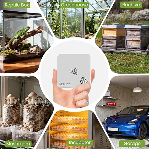 MOCREO WiFi Room Thermometer Hygrometer, Remote App Email Alert, 2 Years Data Export, 2 Years Battery, No Subscription, Wireless Temperature Humidity Sensor for Bedroom, Greenhouse, Basement - Image 5