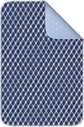 Non-Slip Bed Pads for Incontinence Washable (36" x 72"|1 Pack), Navy Blue Grid, Waterproof Bed Pads, Bed Wetting Pads for Bed, Sofa, Floor, Resuable Underpads for Adults, Seniors, Pet by Brosive