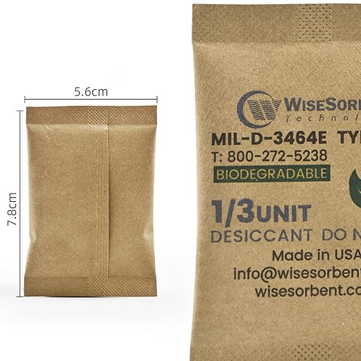 Kraft Clay Desiccants Packs for Safe, 11 Gram 90 Pack Dehumidifier for Gun Safe, Military Grade Moisture Absorbers, Conforms to MIL-D-3464E Type I & II Absorbents - Image 2