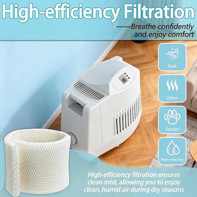 MAF1 Super Humidifier Wick Filter Compatible with Aircare/MoistAIR/Essick Air MA0950, MA1200, MA1201 and Kenmore 14906,32-14906, 42-14906 Humidifiers,Durable Humidifier Wick Filter (2 Pack) - Image 6