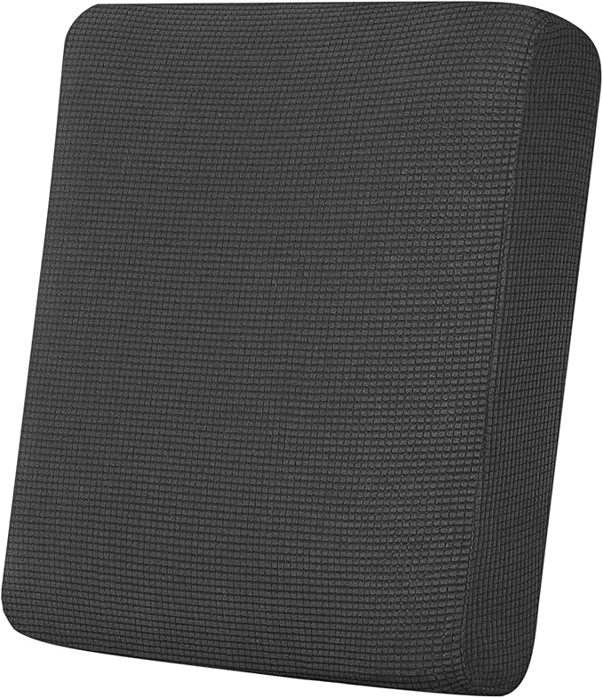 Easy-Going Stretch Cushion Cover Sofa Cushion Furniture Protector Sofa Seat Sofa slipcover Sofa Cover Soft Flexibility with Elastic Bottom(Chair Cushion,Dark Gray) by Easy-Going