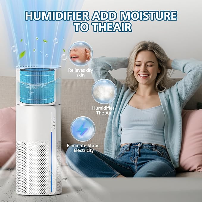 MIRO PRO Washable Humidifier Wicking Filter, Compatible with Afloia MIRO PRO and KILO PRO 2-in-1 Air Purifier & Humidifier, Durable Wet Curtain, 2Pack - Image 6
