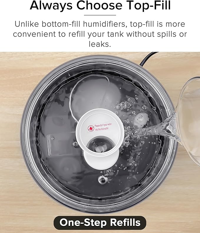 Reptile Fogger Humidifier Mister for Reptile Tank, 2.5L Top-Fill Terrarium Humidifier with Hose for Snakes, Tortoises, Chameleons and Ball Python, AUAAQ Reptile humidifers - Image 7
