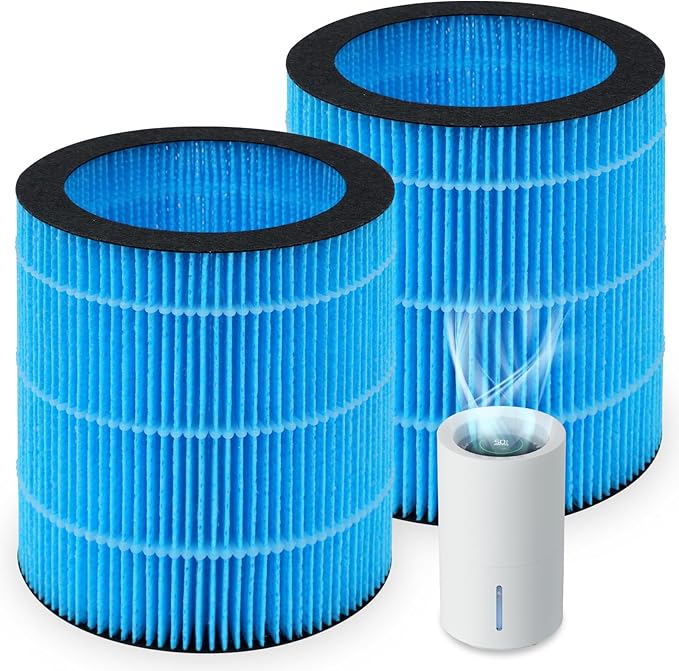 Polymer Fiber Filter for WaterFirst & Lamon MistFree Humidifier, High-Efficiency Filter Dust, Large Particles, 2 Pack by Unknown