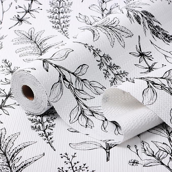 Shelf Liner for Kitchen Cabinets,Non Adhesive Cabinet Liner,Non-Slip Drawer Liner,Waterproof Shelf Liner Easy to Clean Strong Grip Liner for Cabinets,Drawers,Cupboard，(Floral 17.3 in x 10FT) - Image 8