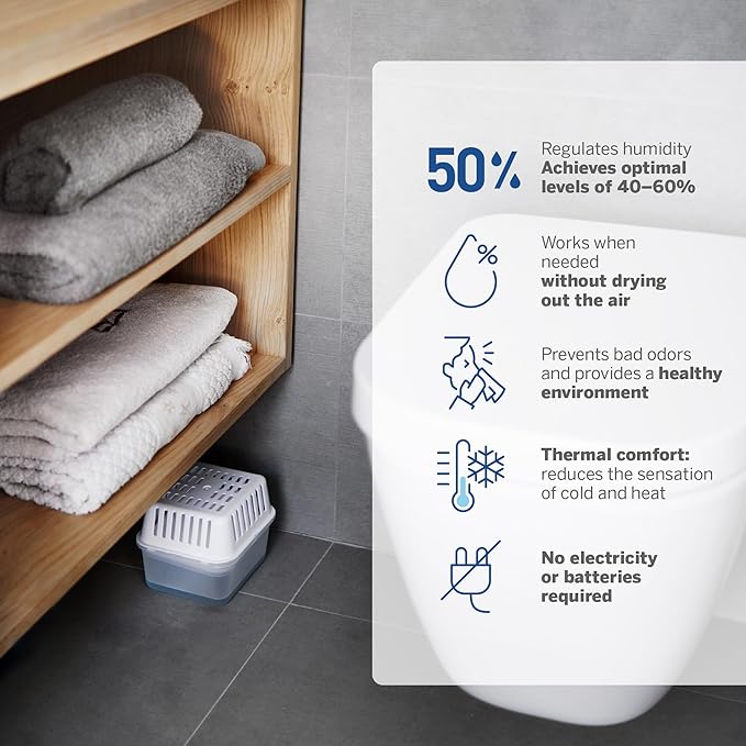 HUMYDRY Moisture Absorbers Refills for 8.8 Oz Dehumidifier, Pack of 6 Unscented Humidity Absorber Bags, Non Electric Refill Pack for Closets Bedrooms Bathrooms Laundry Rooms and Small Enclosed Spaces - Image 5