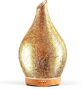 Porseme 280ml Essential Oil Diffuser, 3D Glass Aromatherapy Diffusor, Ultrasonic Cool Mist BPA Free Aroma Humidifier with Timer and Color Changing Function, Waterless Shut-Off for Home Office Room by Porseme