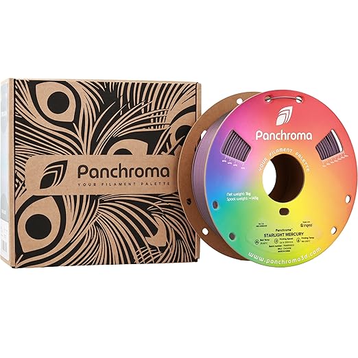 Polymaker Panchroma Grey Color Changing PLA, 1.75mm, 1KG, Glitter Starlight Mercury 3D Printer Filament, Hides Layer Lines, Easy to Print, Tangle Free, AMS Compatible, Works with Most FDM Printers - Image 9