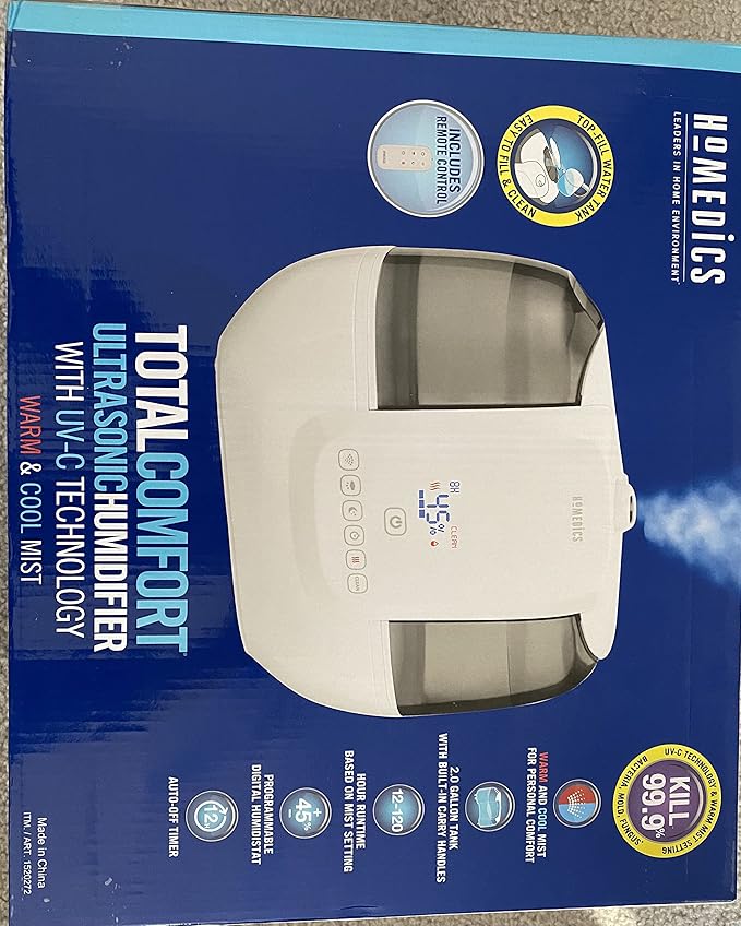HoMedics TotalComfort Ultrasonic Humidifier with UV-C Technology - Image 4